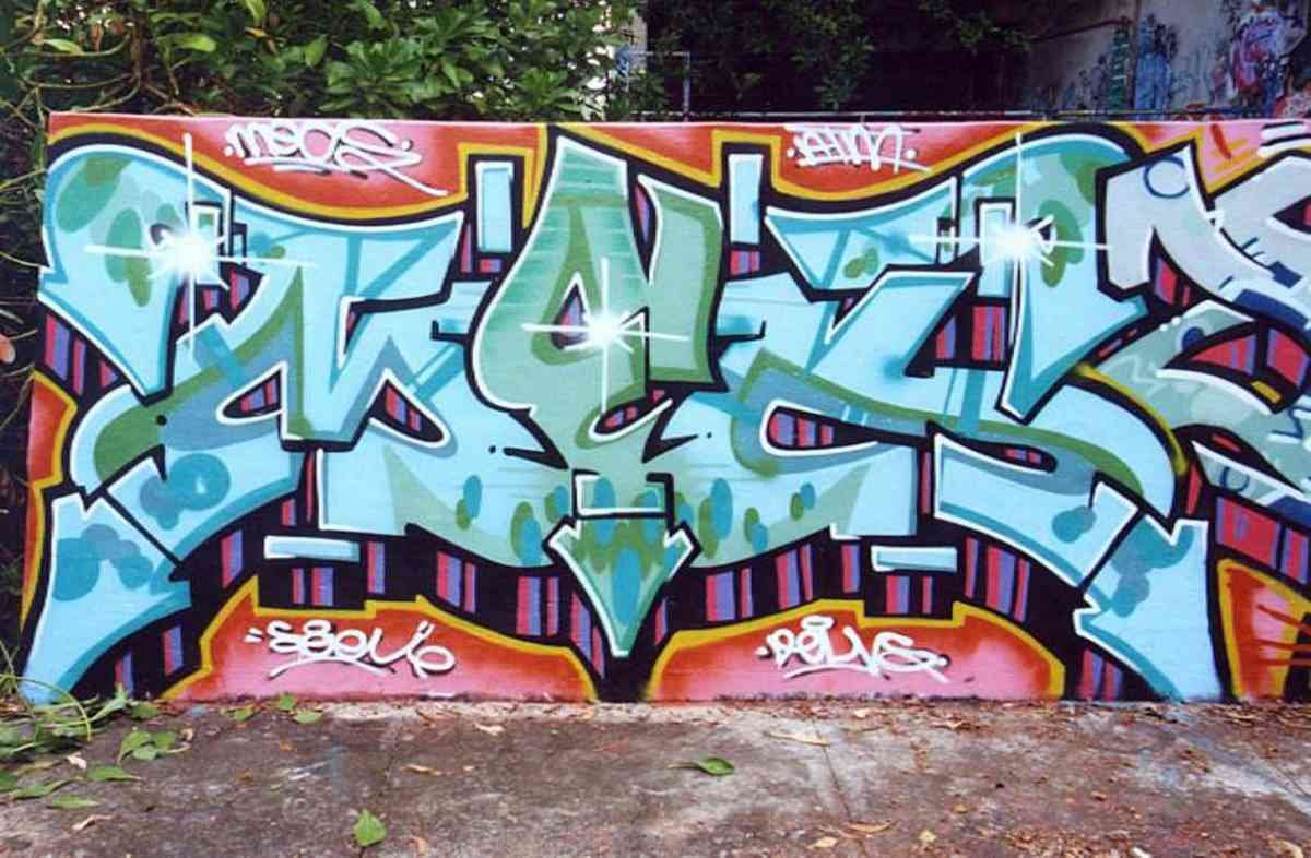 Graffiti Murals Street Art 0776 Miami 9 A4 Photo Print