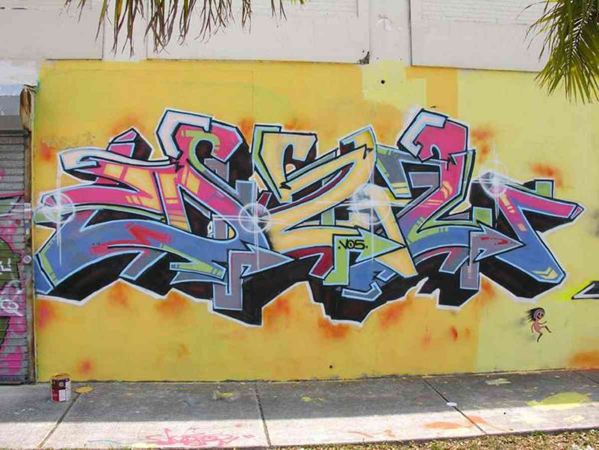 Graffiti Murals Street Art 0778 Miami 11 A4 Photo Print