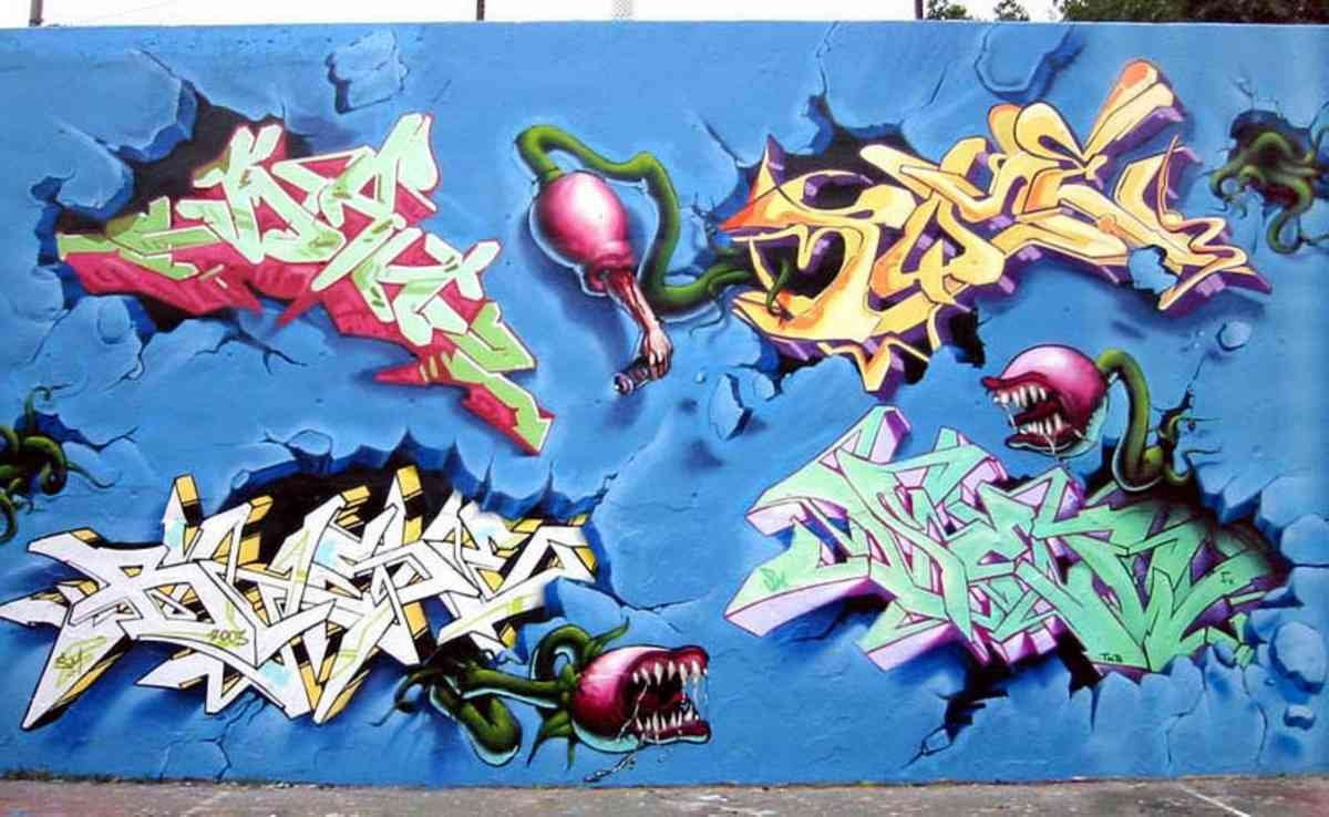 Graffiti Murals Street Art 0794 Philadelphia 2 A4 Photo Print