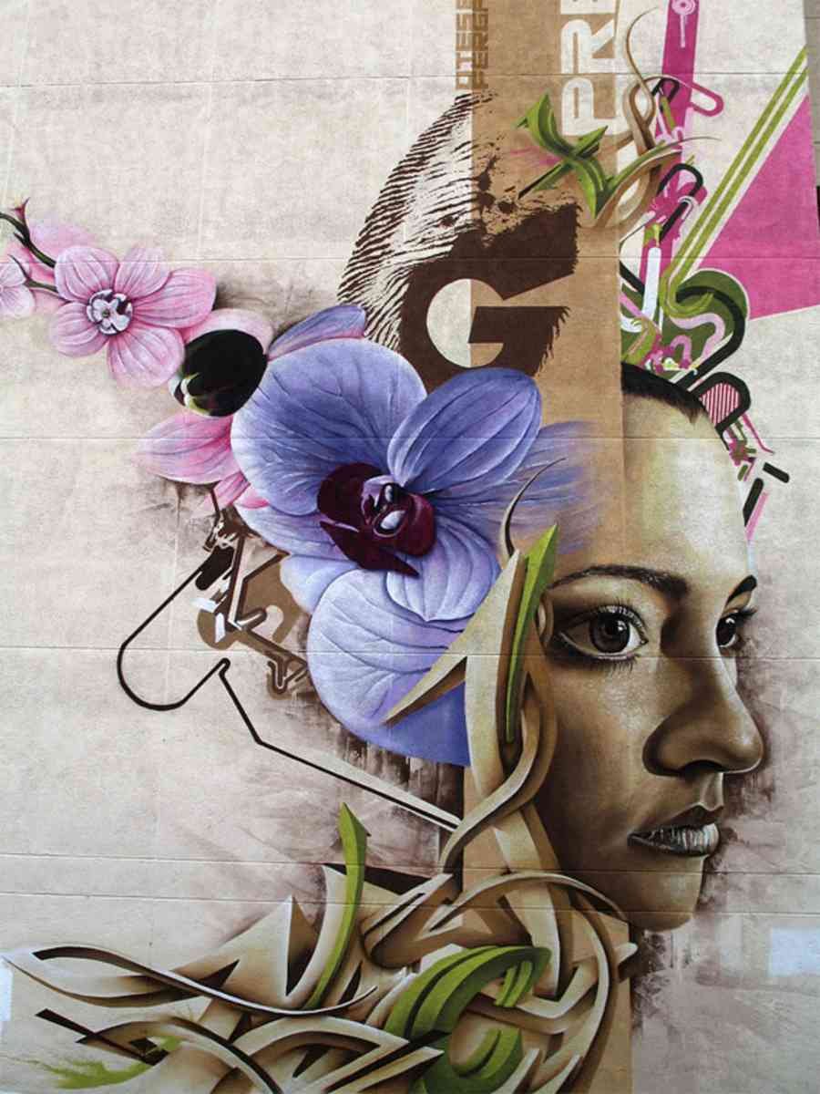 Graffiti Murals Street Art 084 high skills graf art A4 Photo Print
