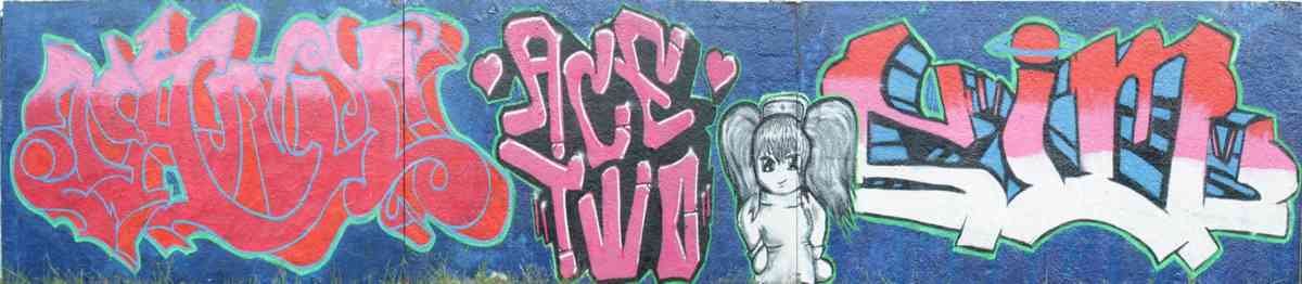 Graffiti Murals Street Art 0859 mc A4 Photo Print