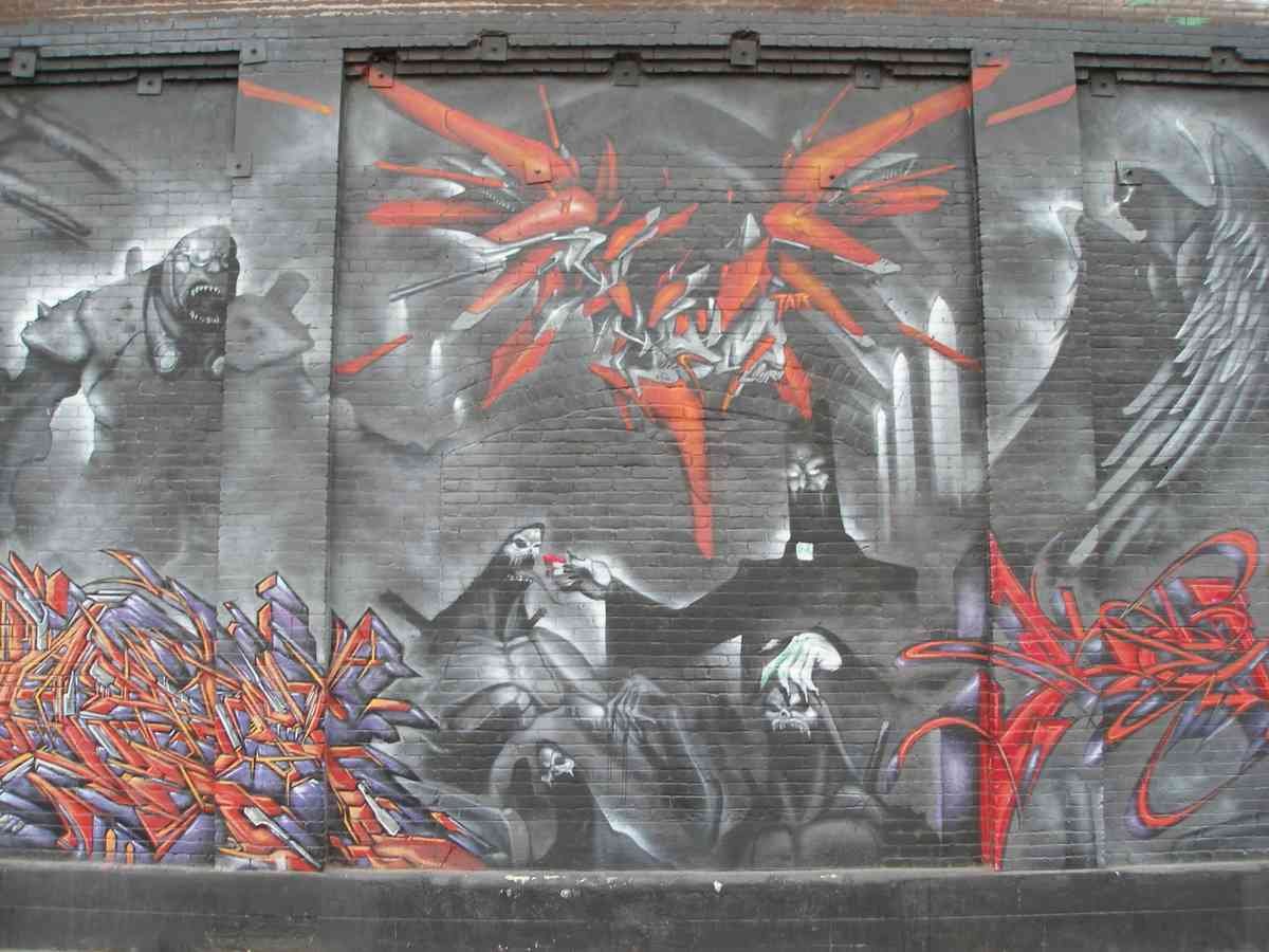 Graffiti Murals Street Art 086 P3250001 A4 Photo Print