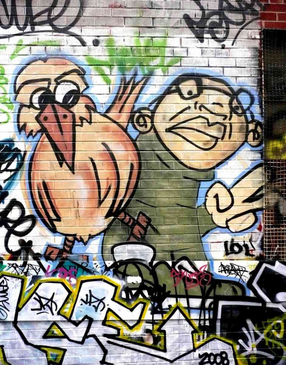 Graffiti Murals Street Art 087 TorontoGraffiti08 BirdMan large A4 Photo Print