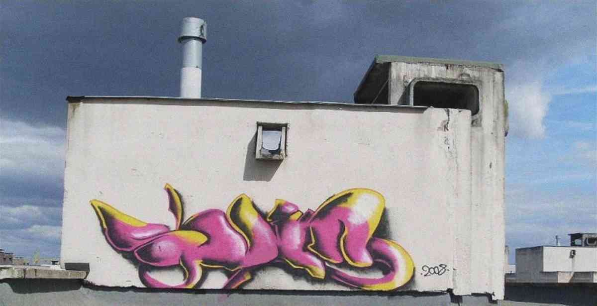 Graffiti Murals Street Art 0872 svin 18 A4 Photo Print