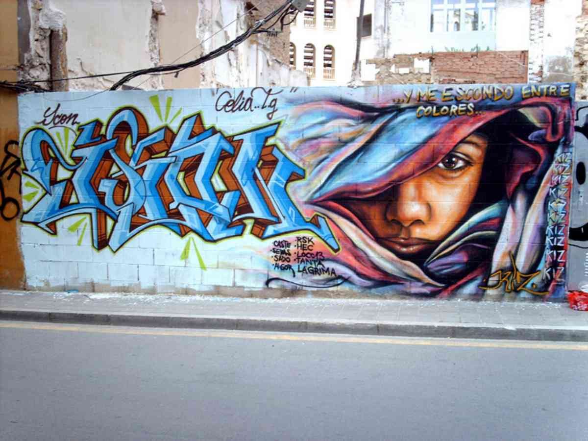 Graffiti Murals Street Art 0892 19545309 A4 Photo Print