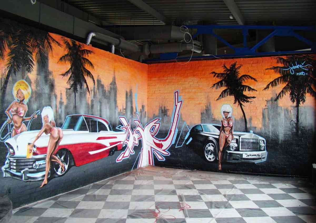Graffiti Murals Street Art 0908 3aa A4 Photo Print