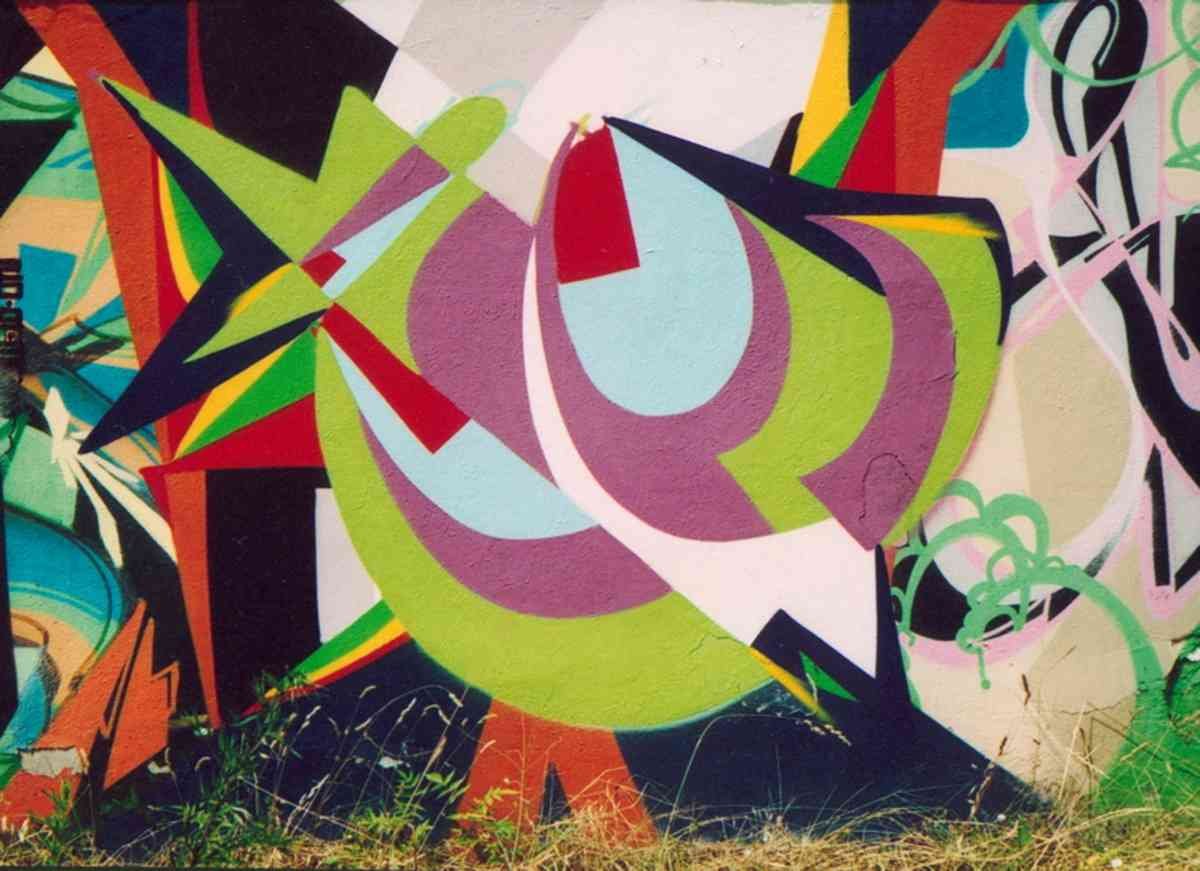 Graffiti Murals Street Art 0929 kaso abstract 03 A4 Photo Print