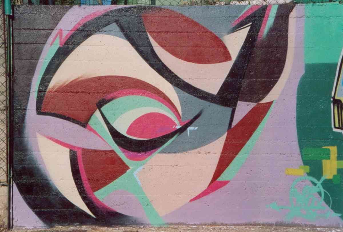 Graffiti Murals Street Art 0931 kaso abstract 16 A4 Photo Print