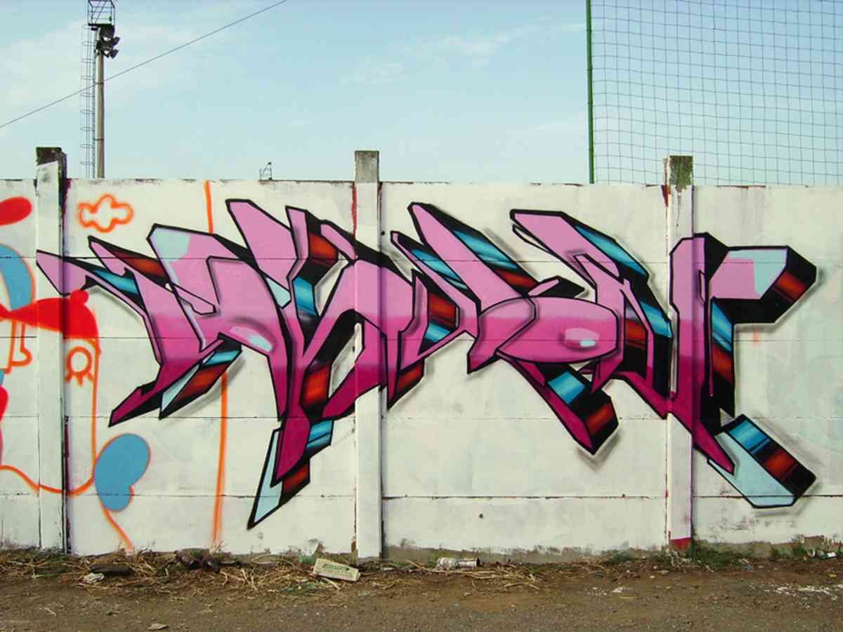 Graffiti Murals Street Art 0964 roma3 A4 Photo Print