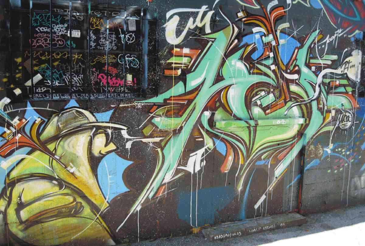 Graffiti Murals Street Art 0965 san francisco graffiti 15 A4 Photo Print