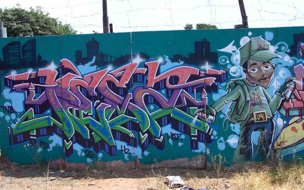 Graffiti Murals Street Art 0981 San Diego aa 8 A4 Photo Print