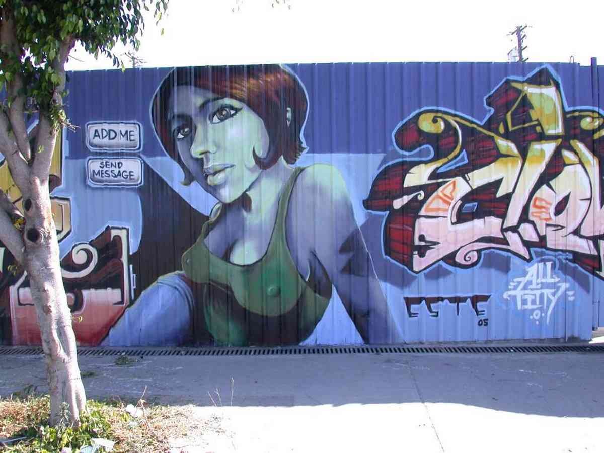Graffiti Murals Street Art 0982 San Diego aa 16 A4 Photo Print