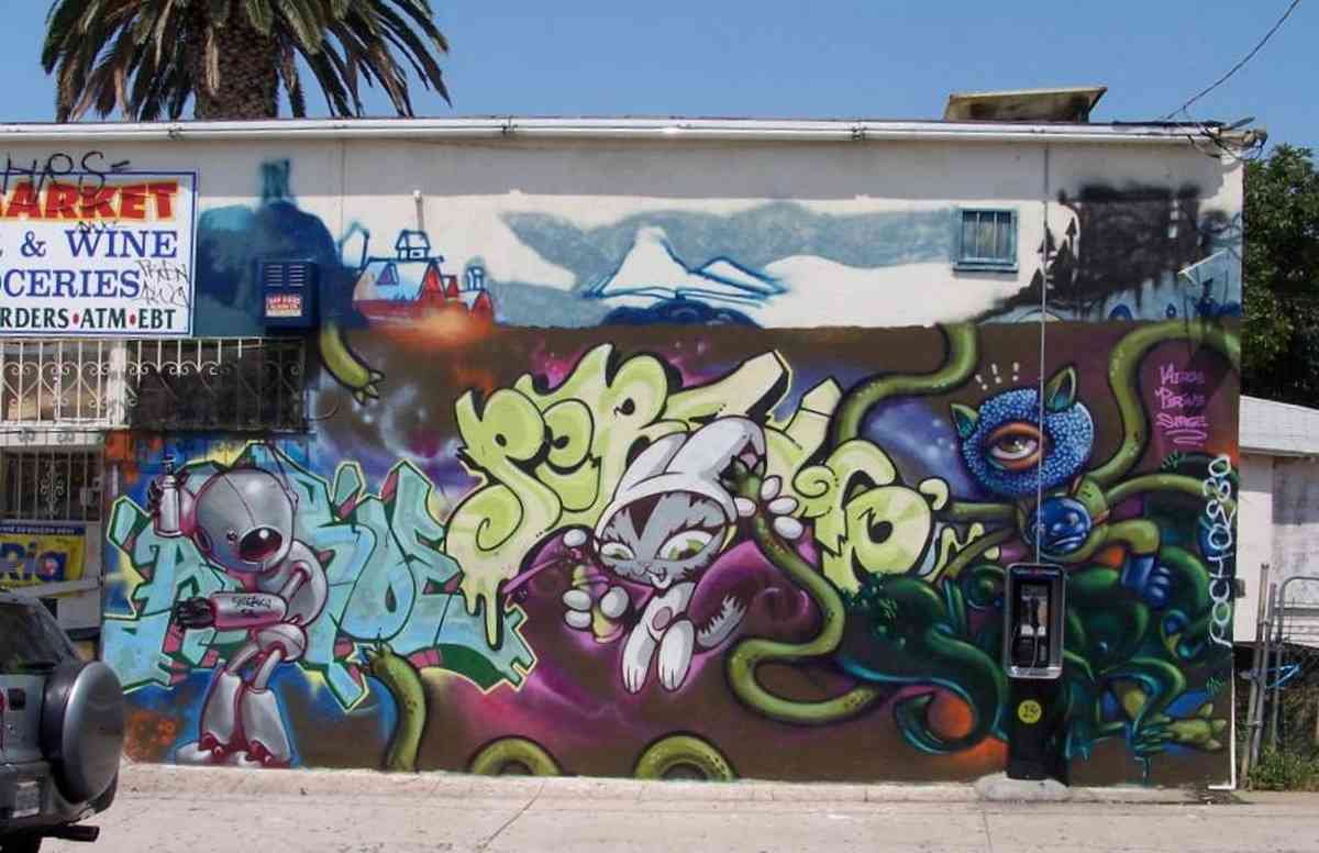 Graffiti Murals Street Art 0989 San Diego aa 27 A4 Photo Print