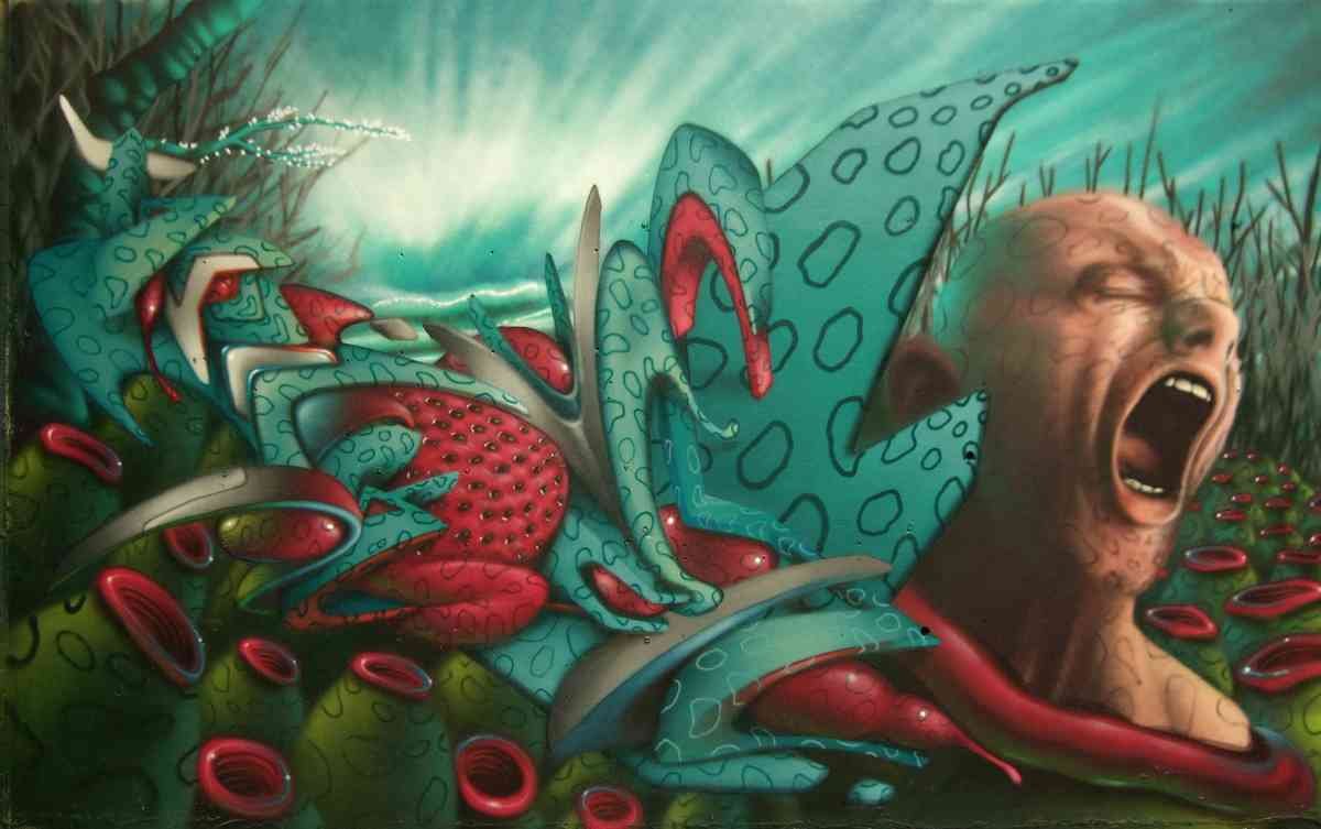 Graffiti Murals Street Art 1104 3539542192 e36f14de71 o A4 Photo Print