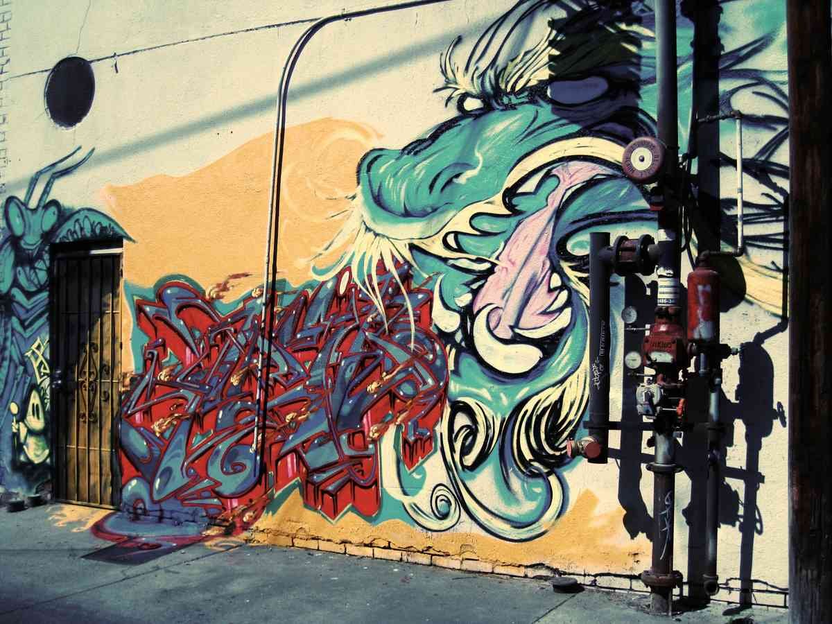 Graffiti Murals Street Art 1133 014 A4 Photo Print