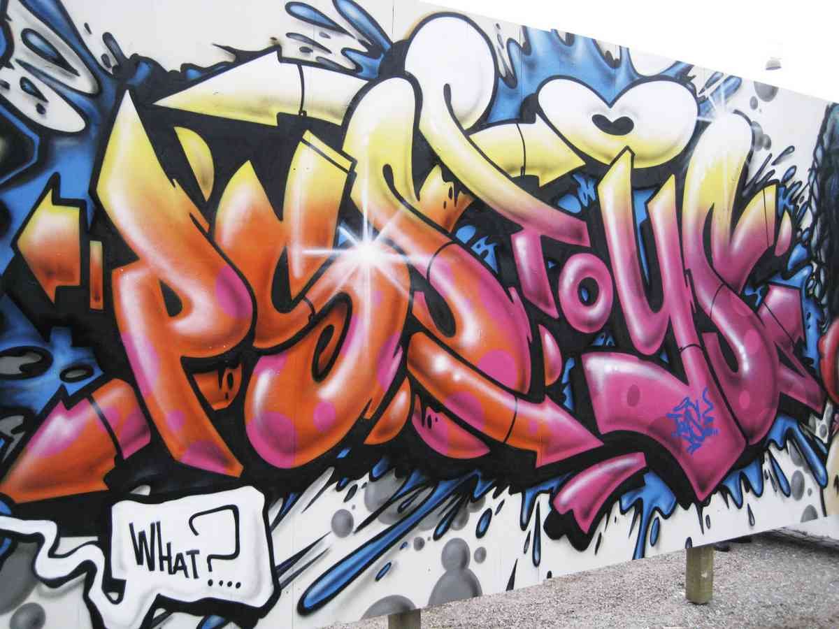 Graffiti Murals Street Art 1192 51 A4 Photo Print