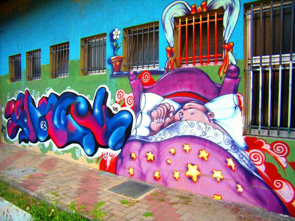 Graffiti Murals Street Art 1196 3833430308 daeb8cc67e o A4 Photo Print