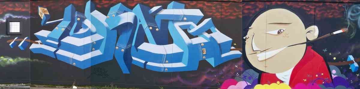 Graffiti Murals Street Art 1207 044 A4 Photo Print