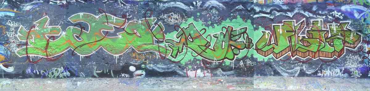Graffiti Murals Street Art 1229 A4 Photo Print