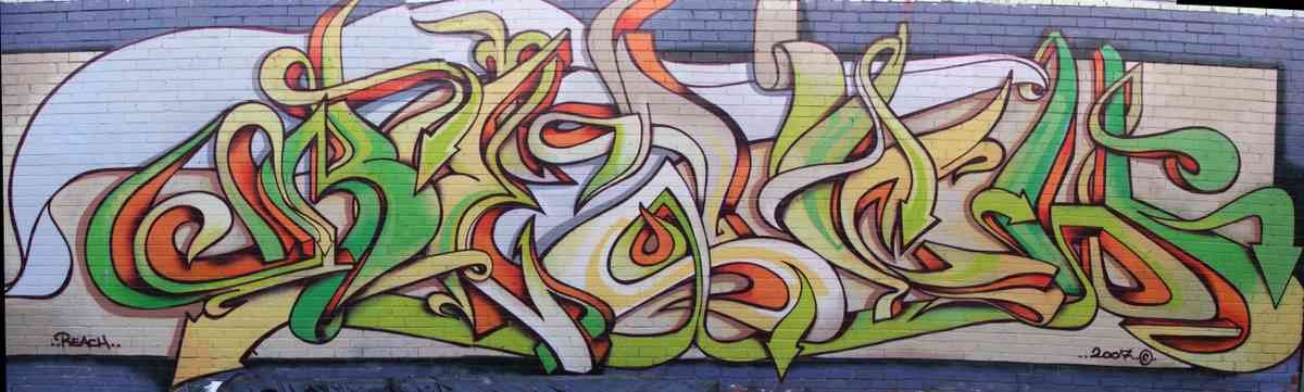 Graffiti Murals Street Art 1297 3d hawthorn A4 Photo Print
