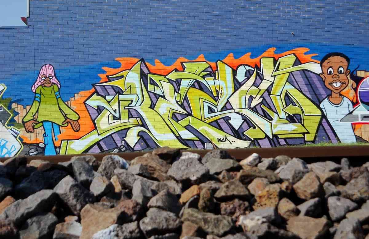 Graffiti Murals Street Art 1298 1 cut A4 Photo Print