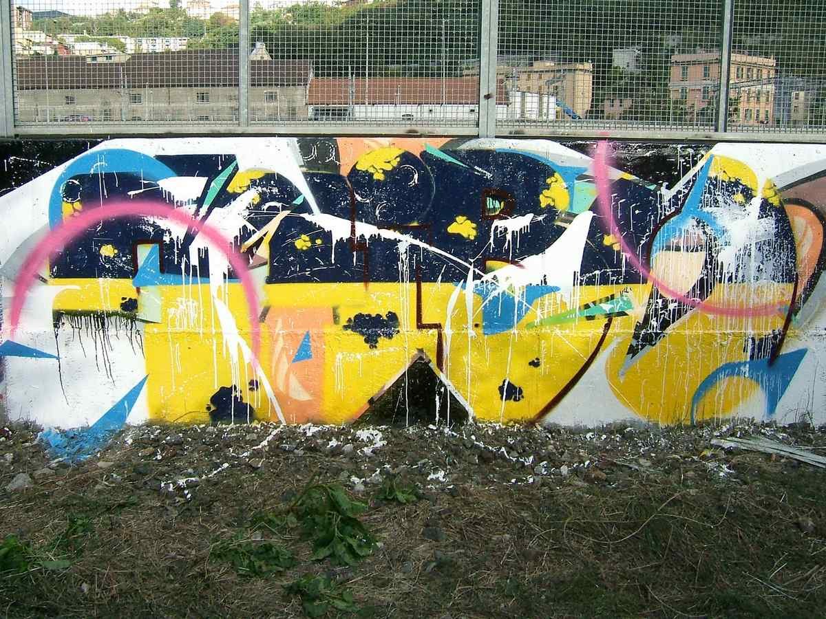 Graffiti Murals Street Art 158 experimental graffiti 712073 A4 Photo Print