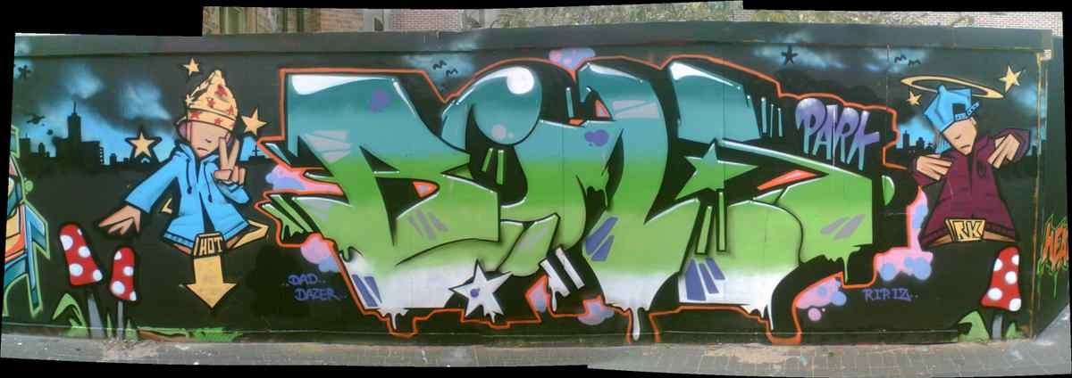 Graffiti Murals Street Art 164 graffiti stitch 2 A4 Photo Print
