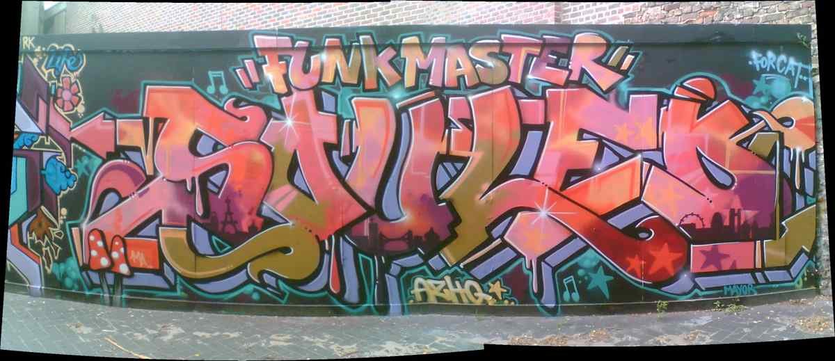 Graffiti Murals Street Art 165 church street graffiti 4 A4 Photo Print