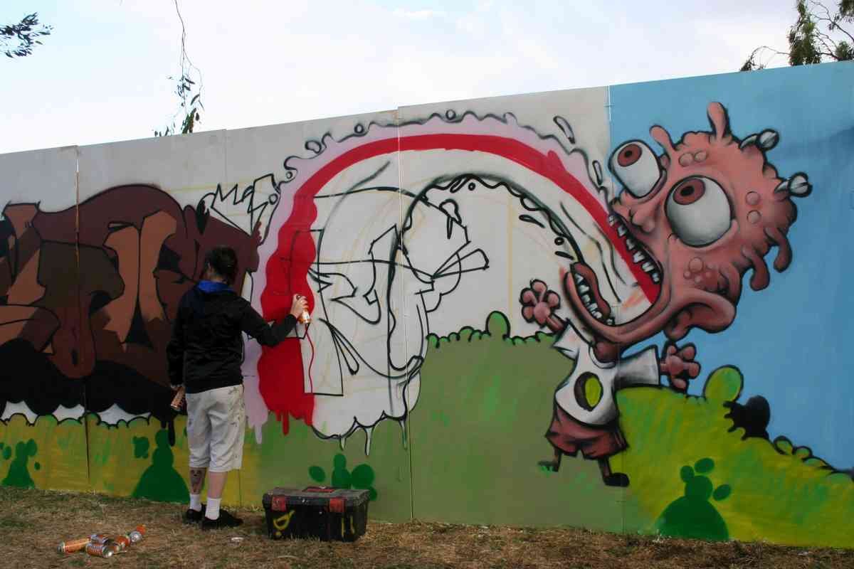 Graffiti Murals Street Art 174 originelio A4 Photo Print