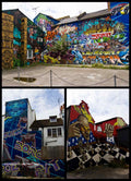 Graffiti Murals Street Art 178 Brighton Devmeet  Graffiti by sine out A4 Photo Print
