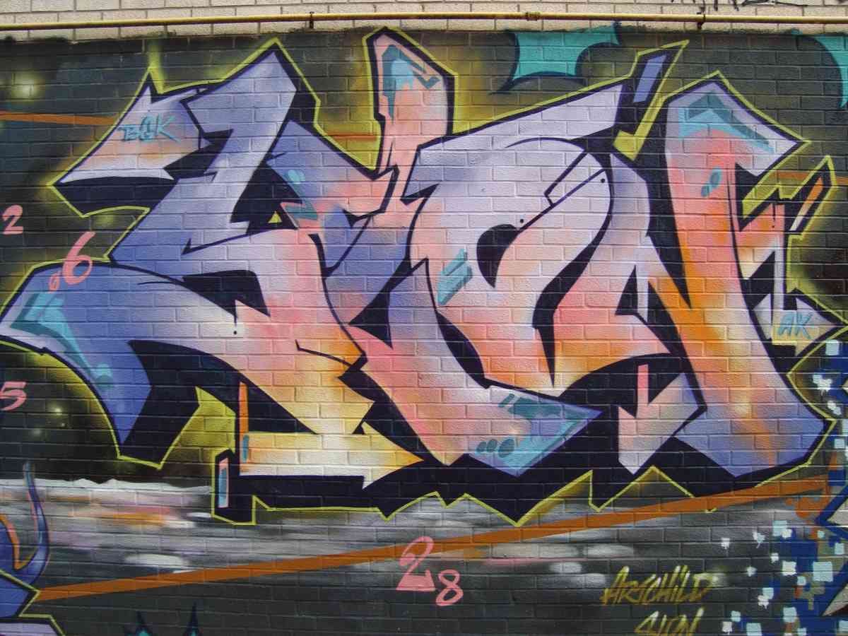 Graffiti Murals Street Art 208 Graffiti 345 A4 Photo Print