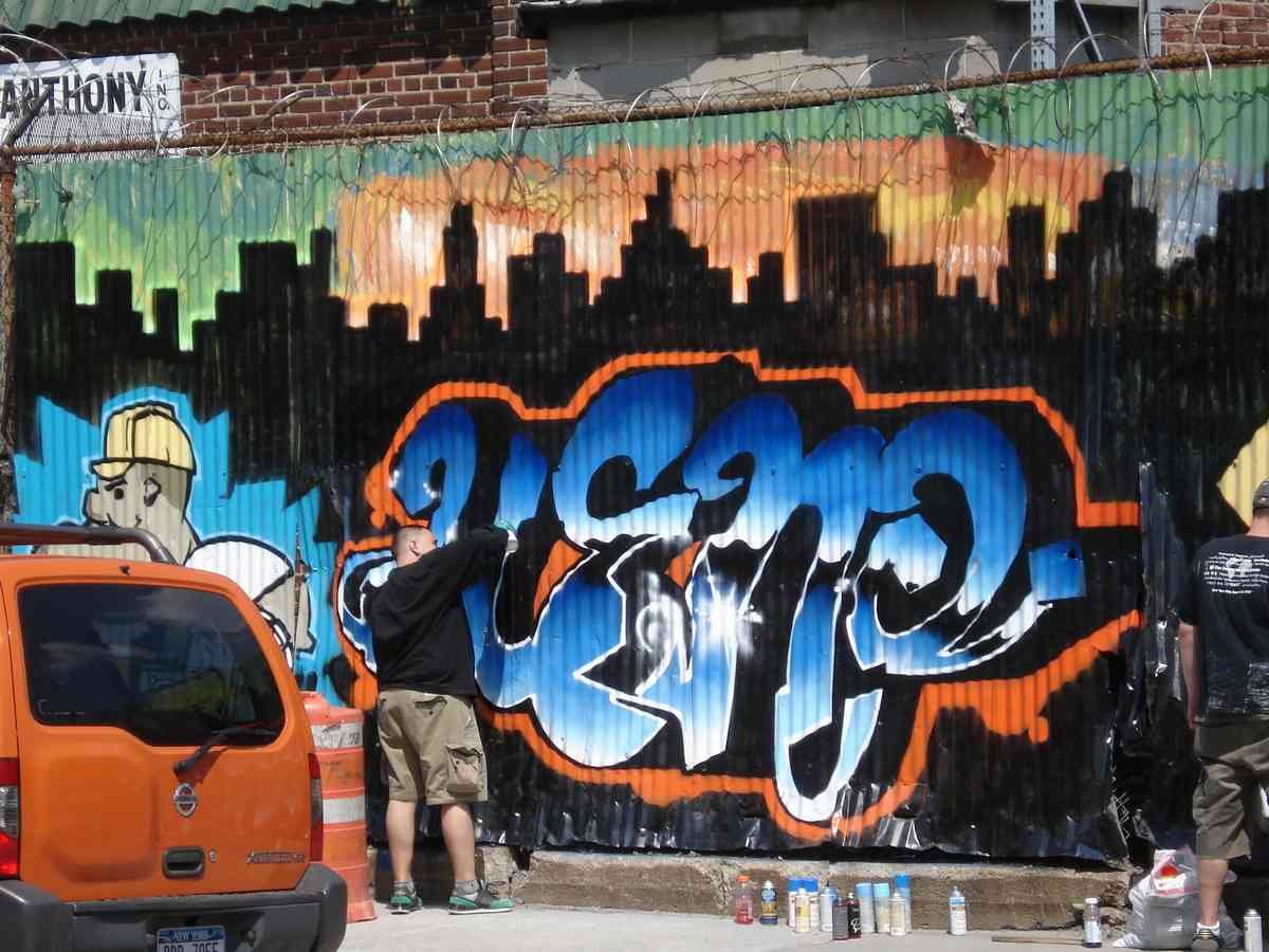 Graffiti Murals Street Art 222 queens graffiti artist pic 5 A4 Photo Print