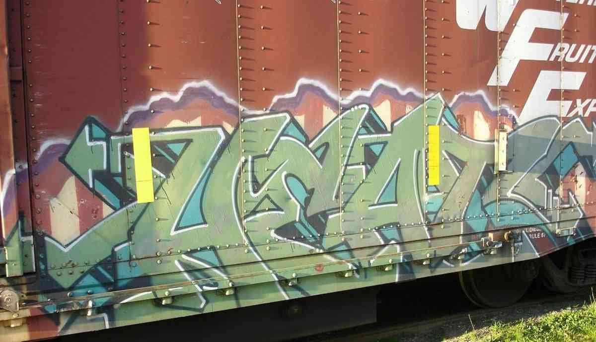 Graffiti Murals Street Art 232 heat A4 Photo Print