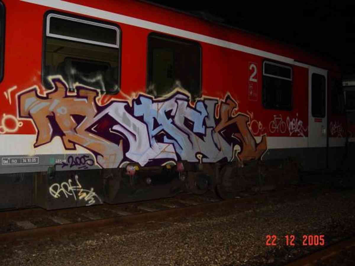 Graffiti Murals Street Art 262 Rack2 A4 Photo Print