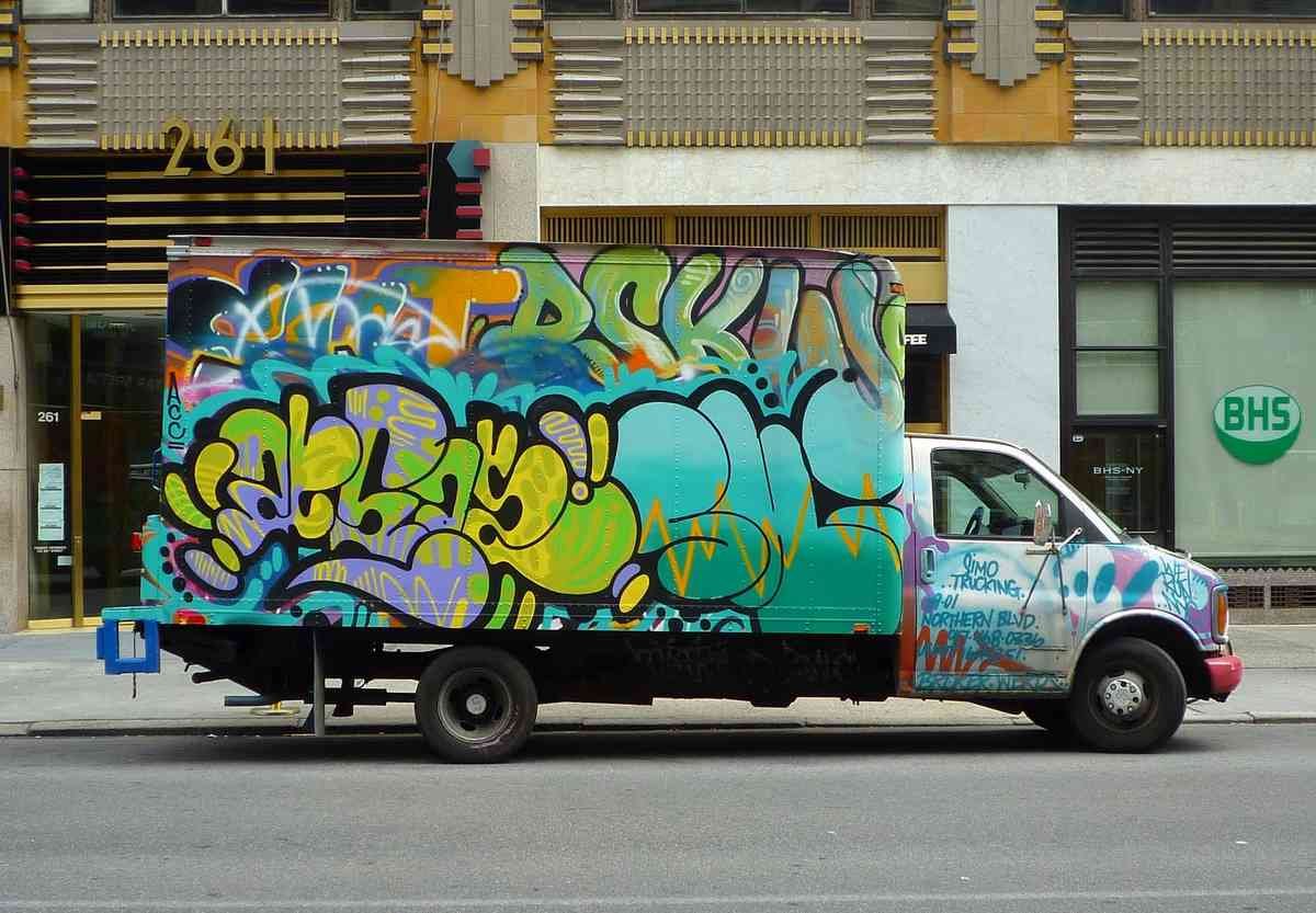 Graffiti Murals Street Art 27 Bradley Cooper's Graffiti Truck A4 Photo Print