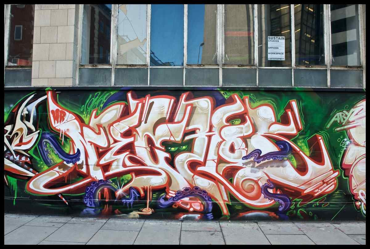 Graffiti Murals Street Art 389 4165880507 4d8615e9cb o A4 Photo Print