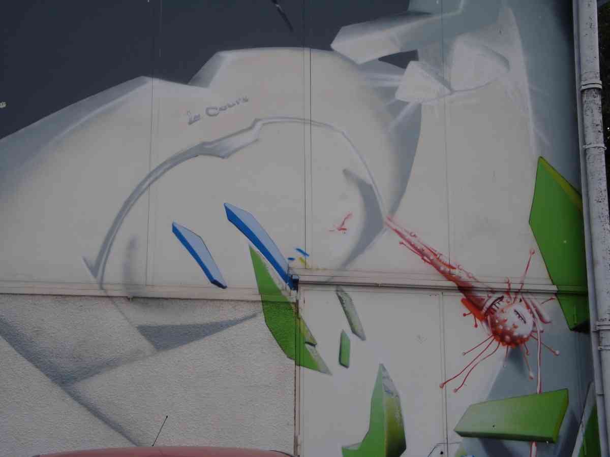 Graffiti Murals Street Art 417 storyfin A4 Photo Print