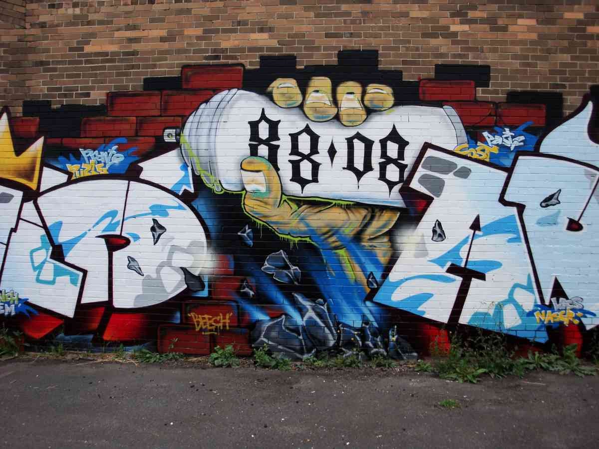 Graffiti Murals Street Art 444 ebay lp sept 08 1985 A4 Photo Print