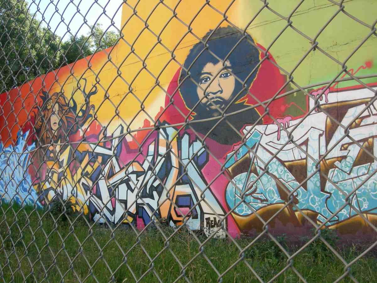 Graffiti Murals Street Art 453 kyle maxwell 0341 A4 Photo Print