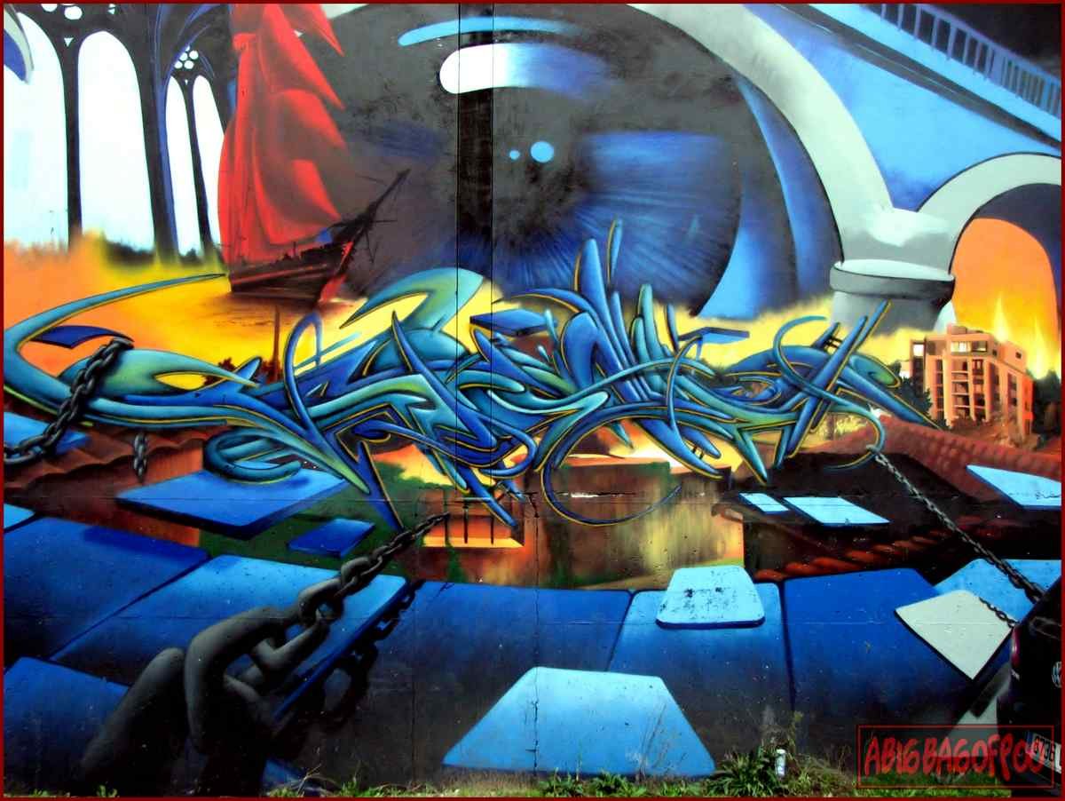 Graffiti Murals Street Art 457 4179877116 cd9a343457 o A4 Photo Print