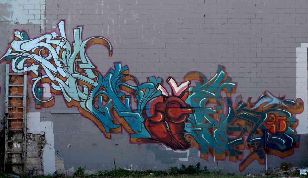 Graffiti Murals Street Art 460 spain2 A4 Photo Print