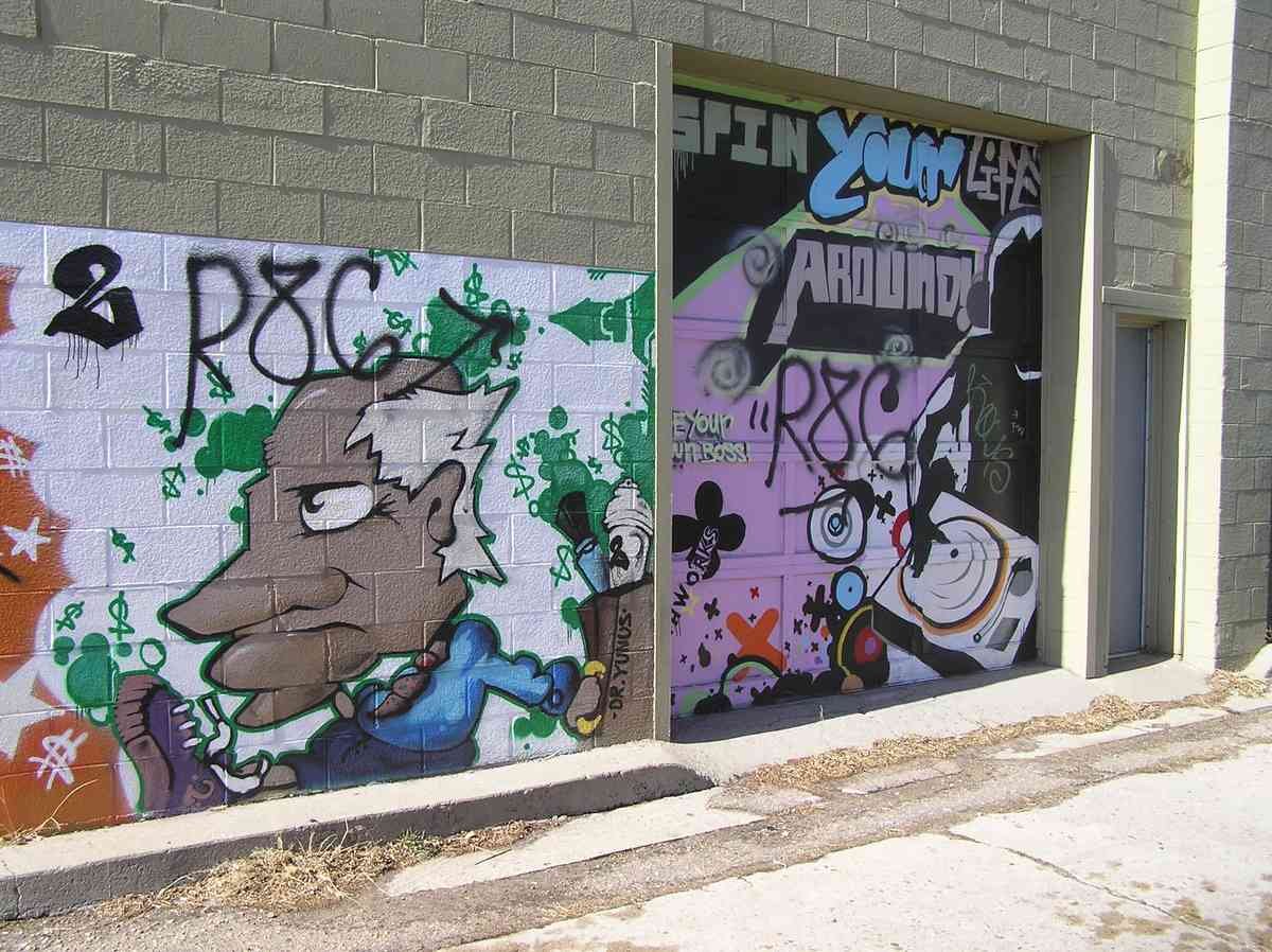 Graffiti Murals Street Art 478 mural graffiti A4 Photo Print