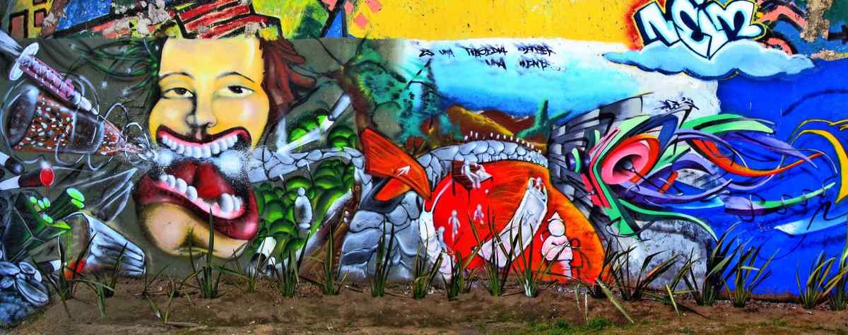Graffiti Murals Street Art 513 img t001 A4 Photo Print