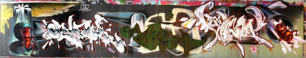 Graffiti Murals Street Art 514 kura kr 1pipe project A4 Photo Print