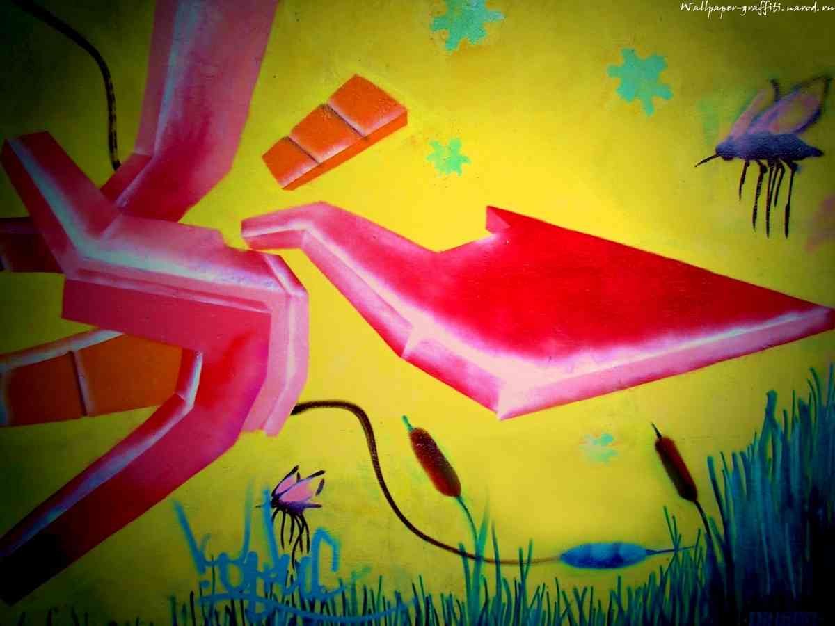 Graffiti Murals Street Art 523 55 A4 Photo Print