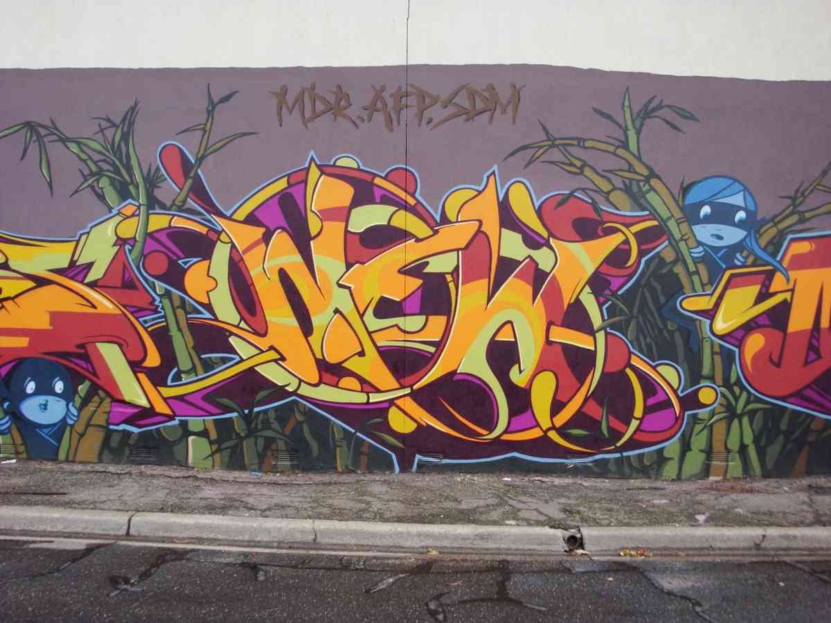 Graffiti Murals Street Art 529 march 09 403 A4 Photo Print