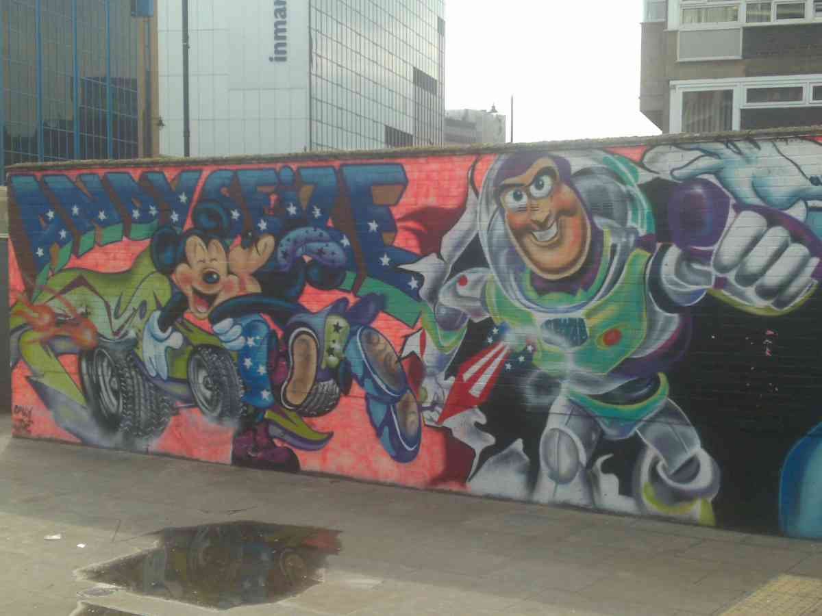 Graffiti Murals Street Art 539 old street london graffiti art graffitti33 A4 Photo Print