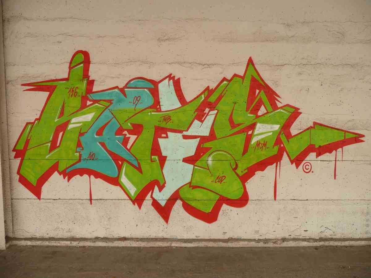 Graffiti Murals Street Art 547 P1070102 A4 Photo Print