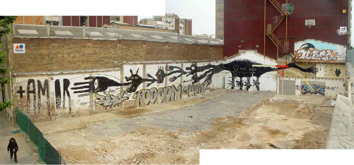 Graffiti Murals Street Art 571 grafitti panorama1 A4 Photo Print