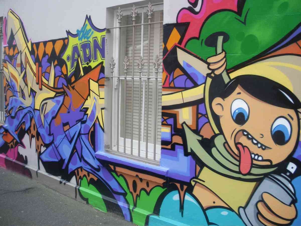 Graffiti Murals Street Art 584 graffiti 3 A4 Photo Print